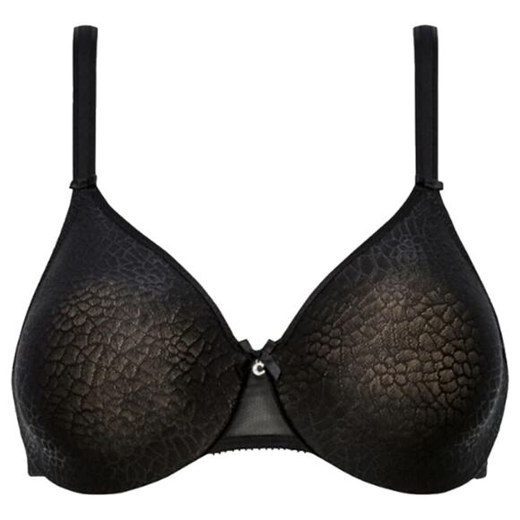 Chantelle Women's C Magnifique Seamless Unlined Minimizer Black 32DDDD 14142 - Picture 2 of 3